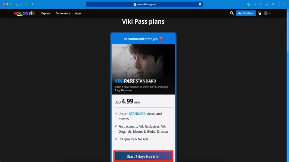 viki pass plans