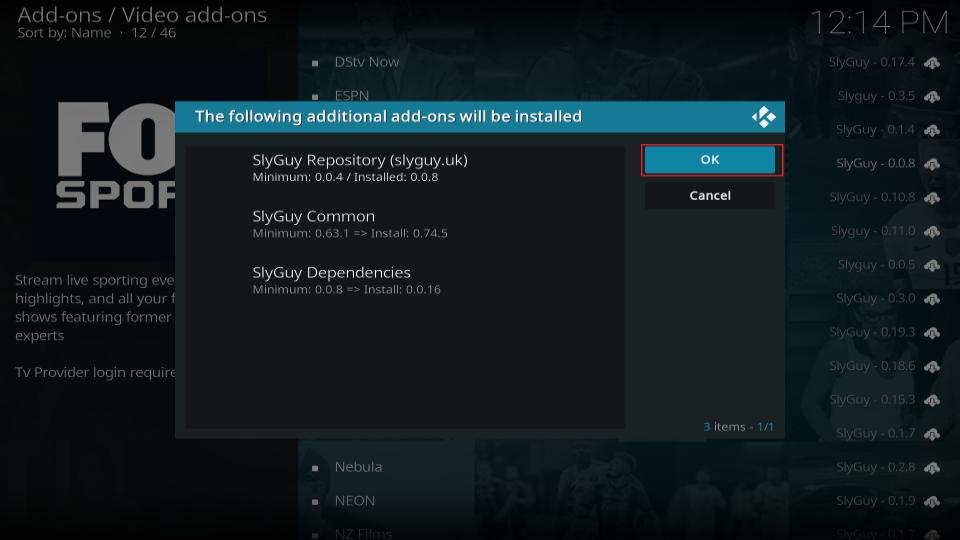additional addons-select ok