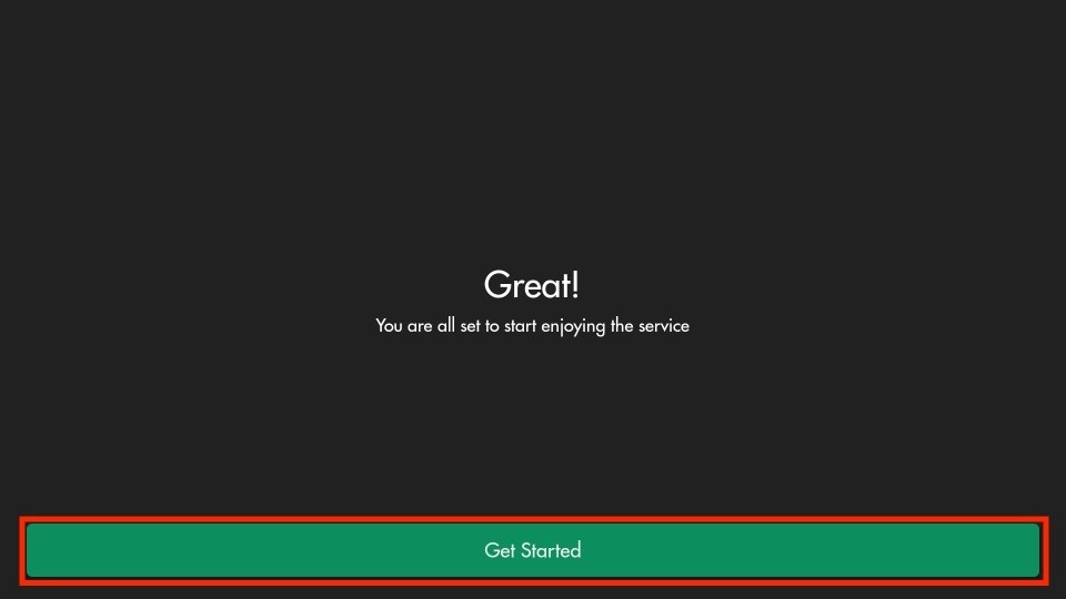 click on Get Started