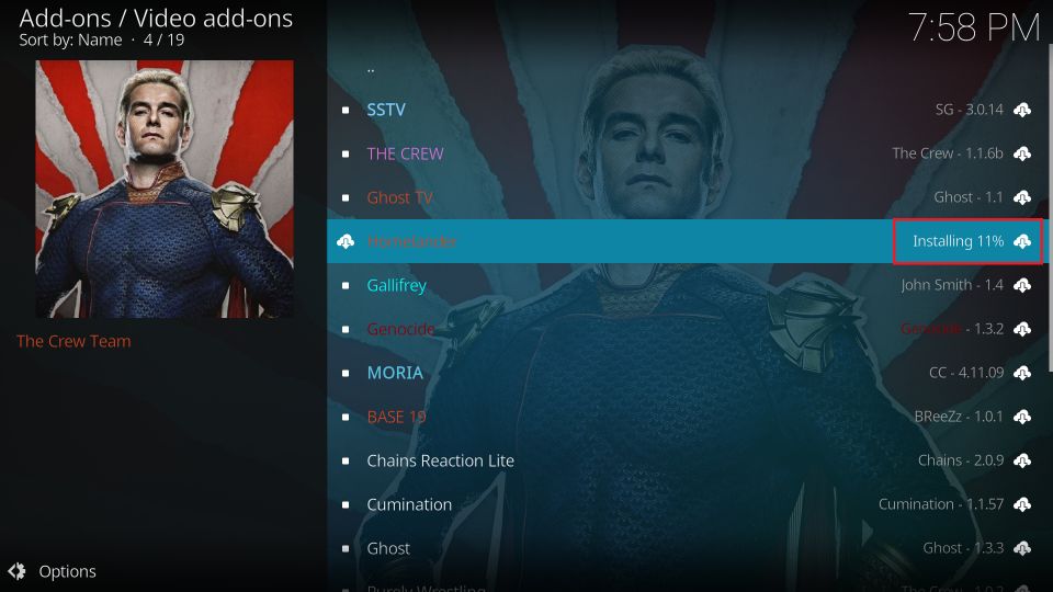 downloading homelander