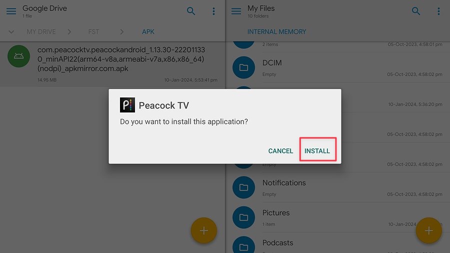 select install