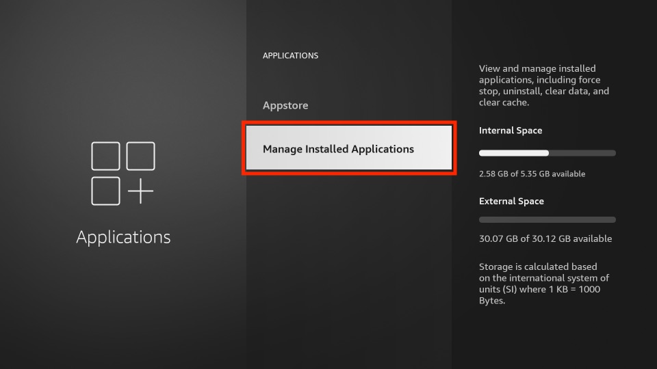 Manage Installed Applications