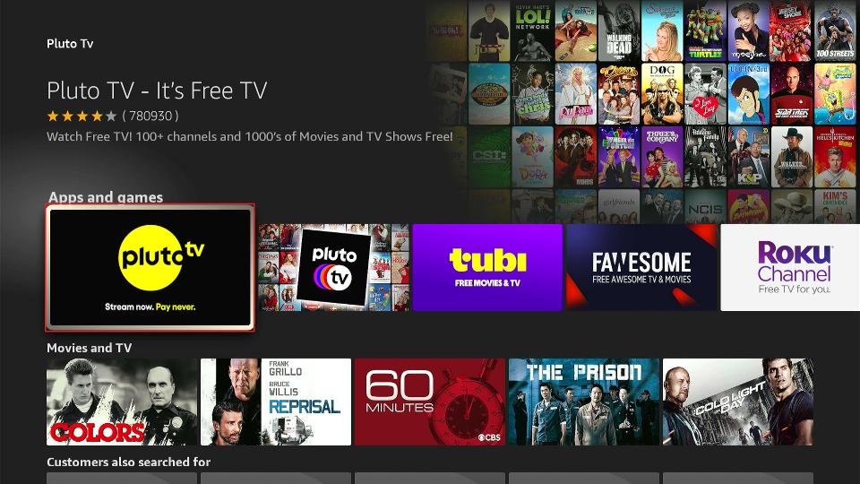 pluto tv tile