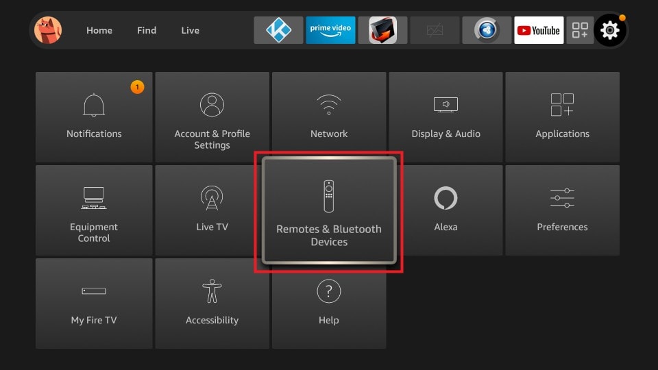 select remote & bluetooth devices
