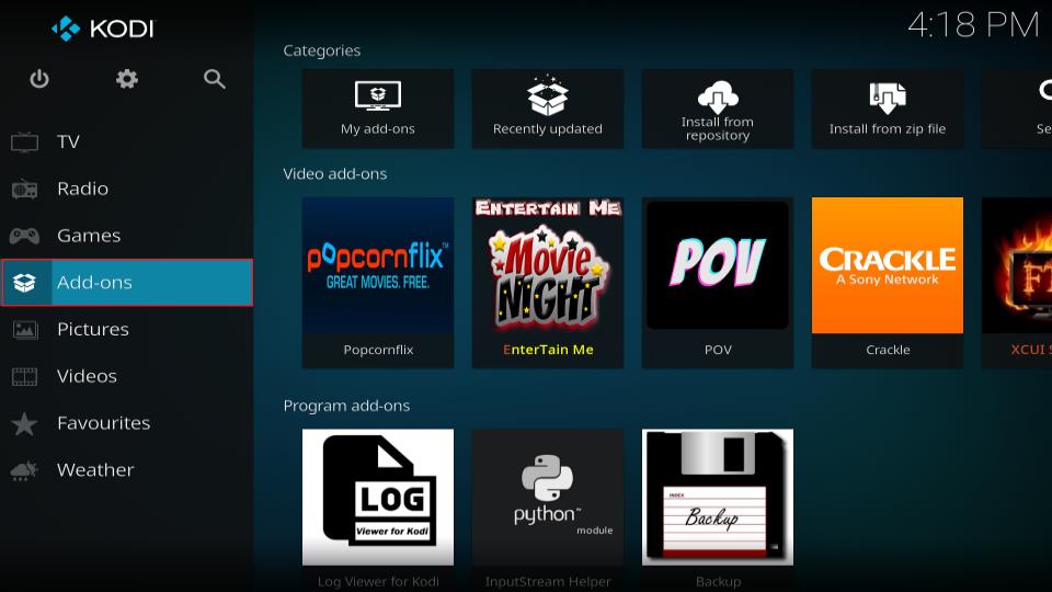 select addons