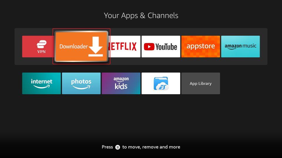 select the Downloader icon