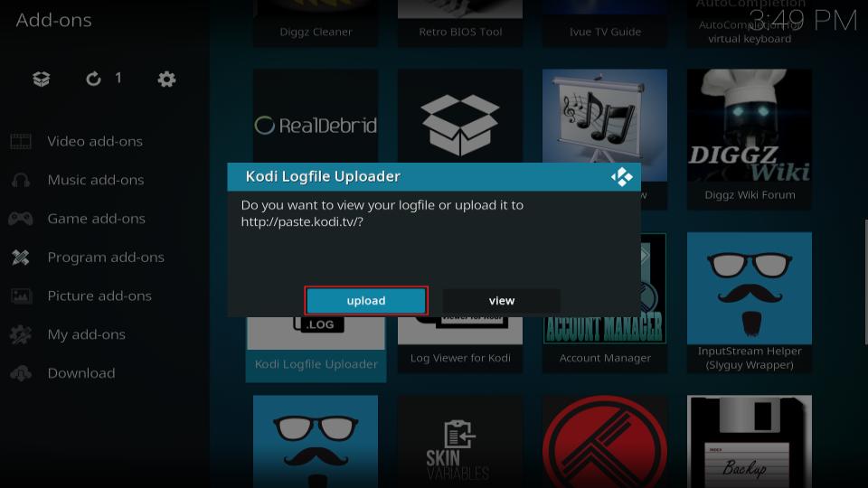 select upload