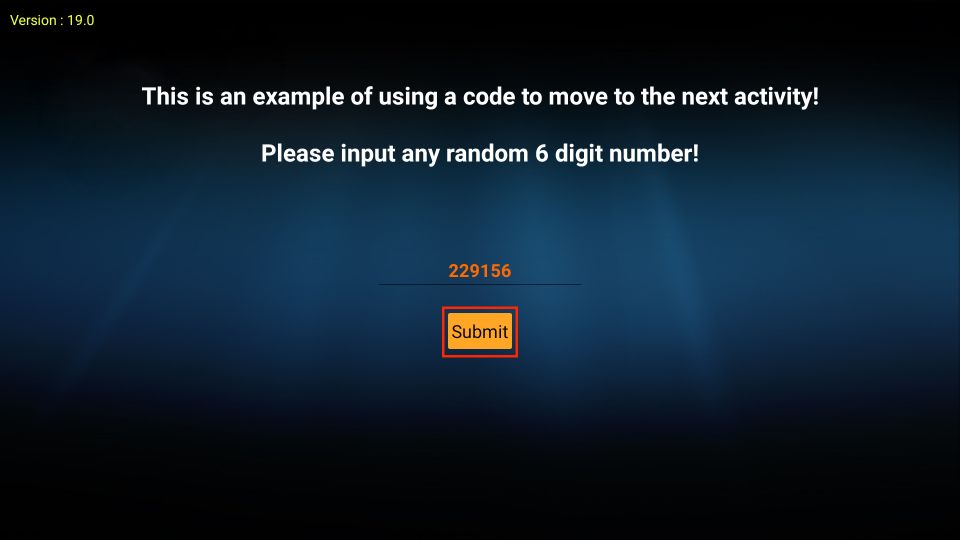 click on submit button