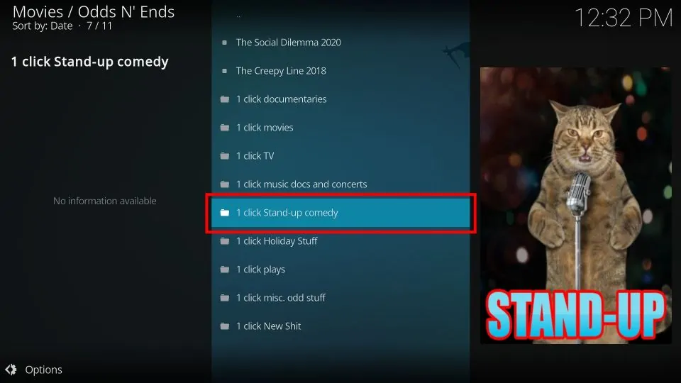 select 1 click stand up comedy