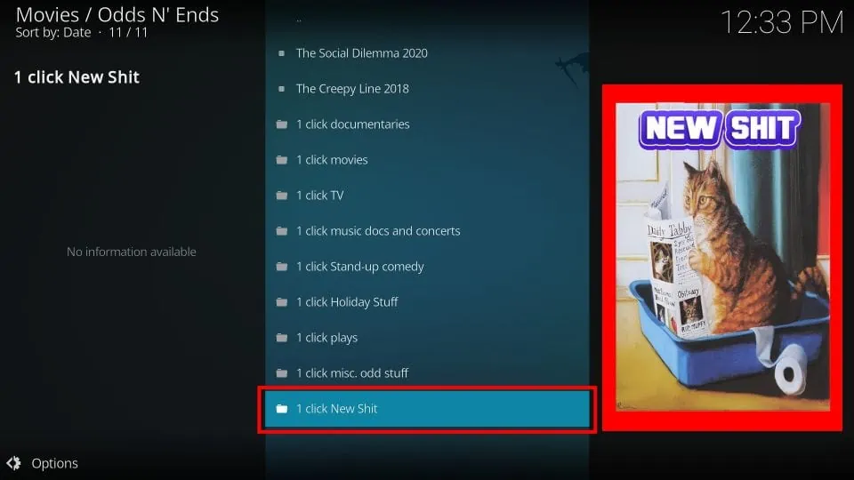 select 1 click new shit