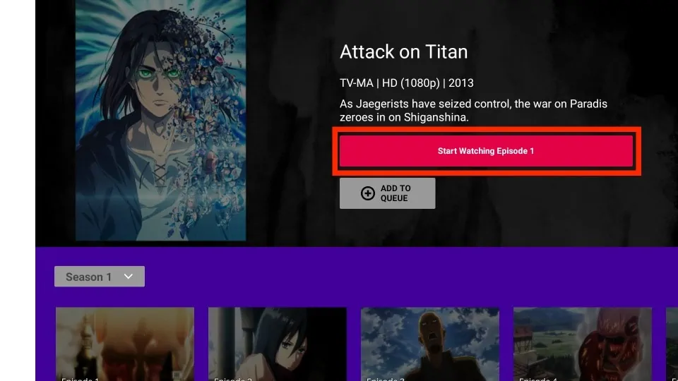 funimation start watching