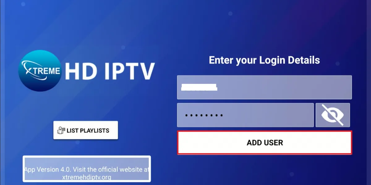 click on add user button