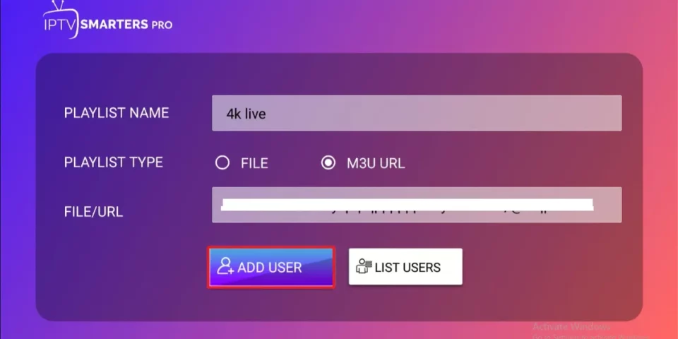 select add user
