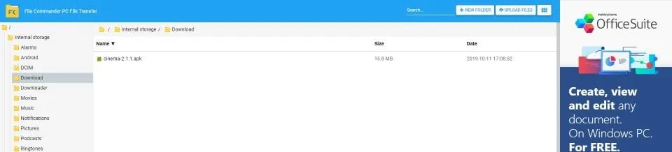 file connected to pc