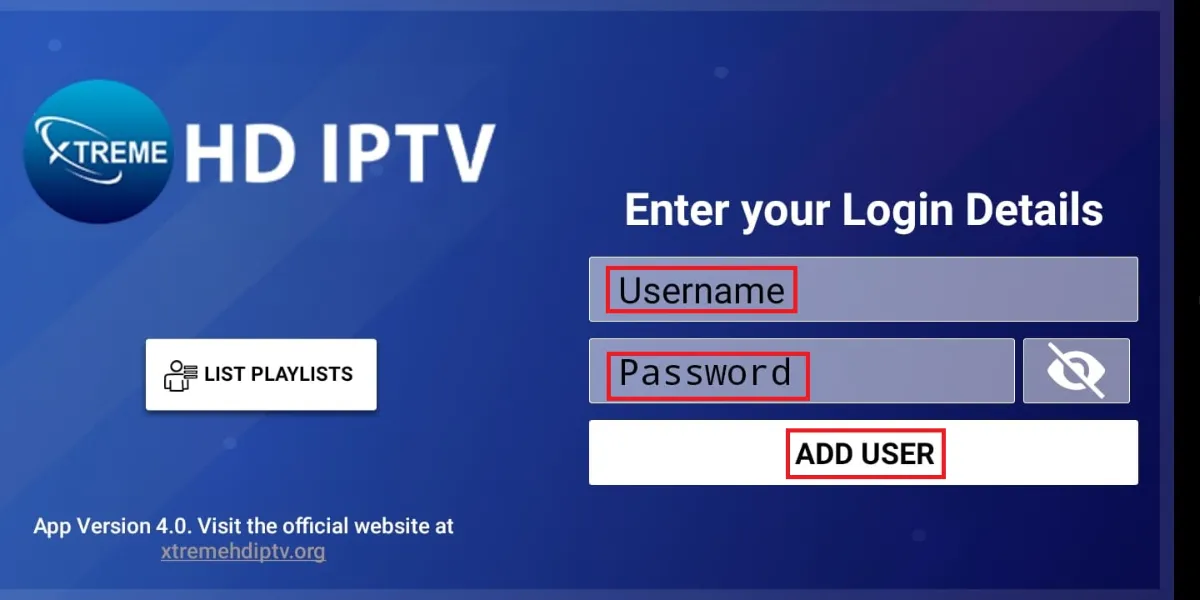 Xtreme HD IPTV app