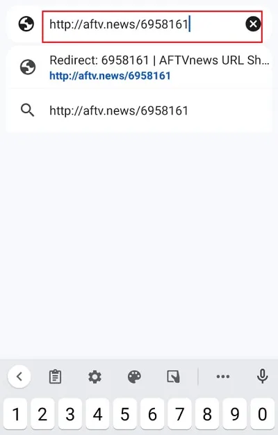 enter url