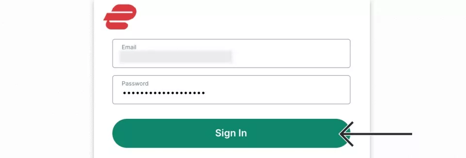 click on sign in button