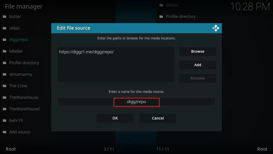 enter source name