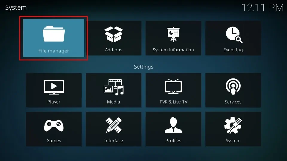 kodi File Manager