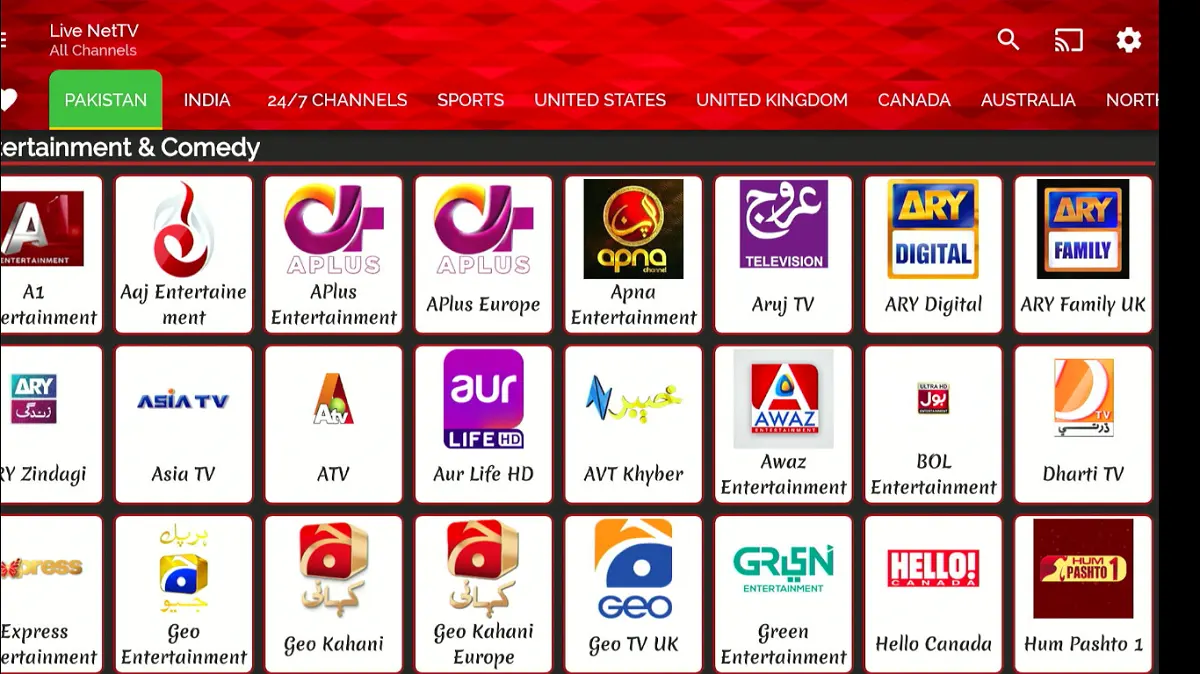 live net tv homepage