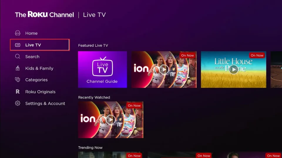 select live tv