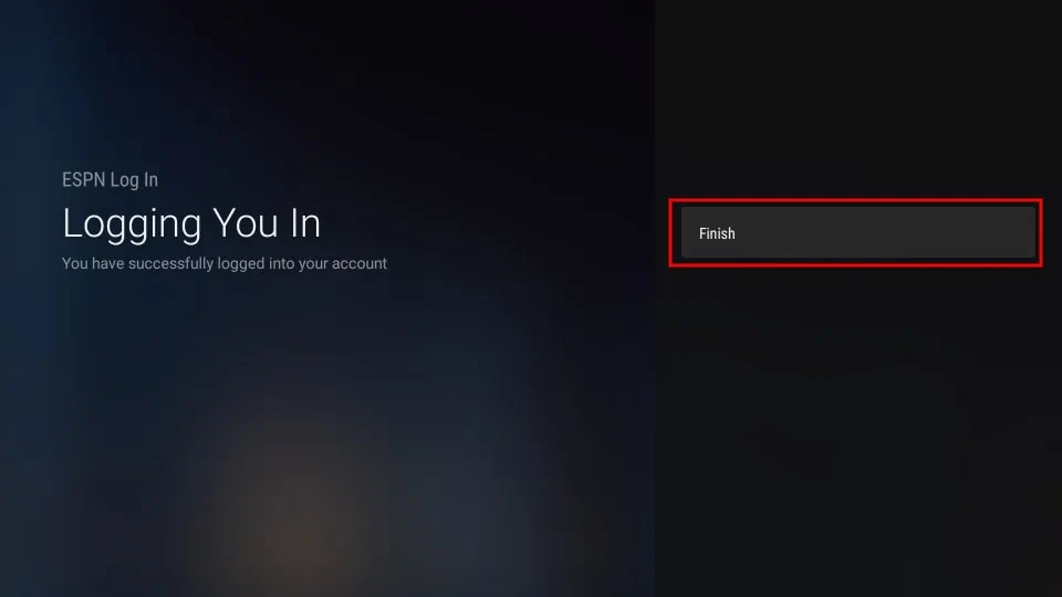 you have successfully logged into your device