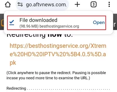 file downloaded