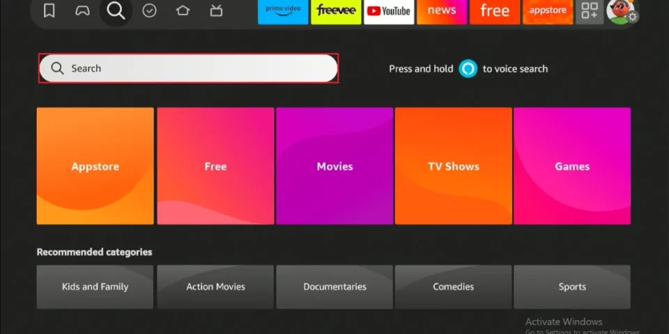 select search