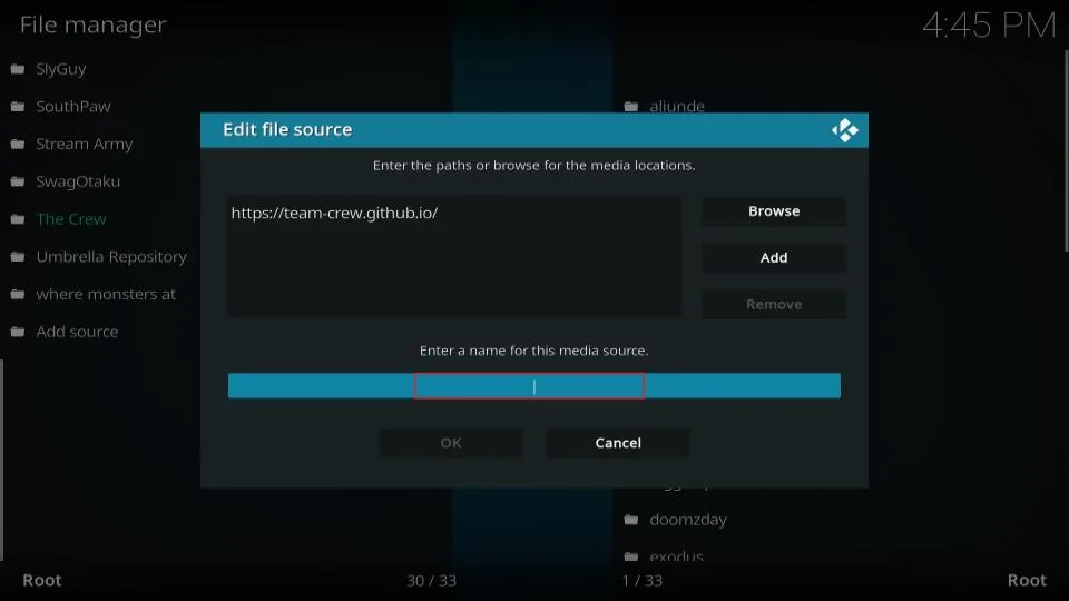 select repo alias