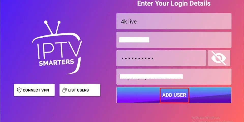 select add user